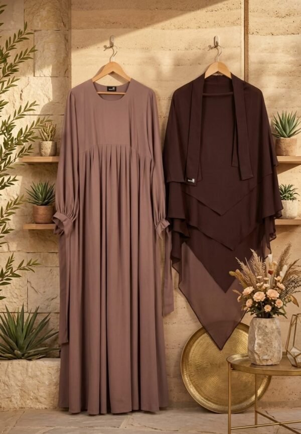 Ruhani borka and hijab set