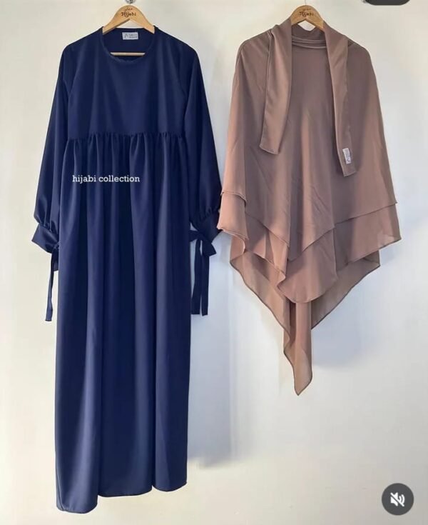 Ruhani borka and hijab set