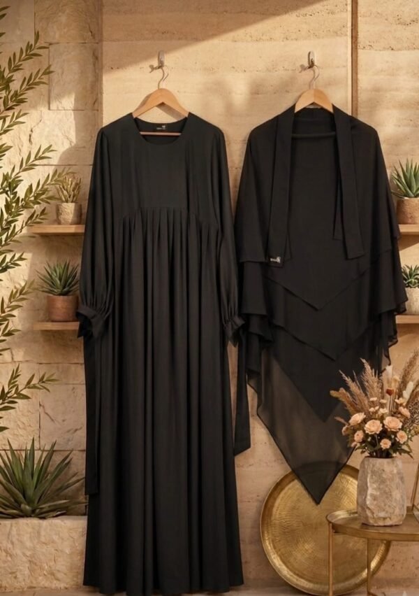 Ruhani borka and hijab set