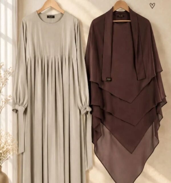 Ruhani borka and hijab set