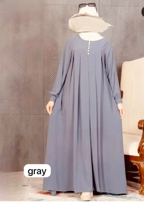 Casual Button Gray Borka