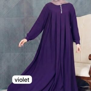 Casual Button Violet Borka
