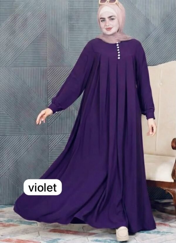 Casual Button Violet Borka