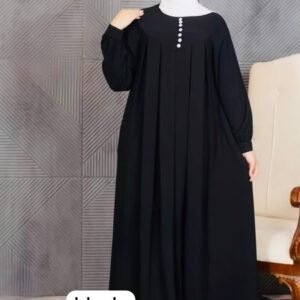 Casual Button Black Borka