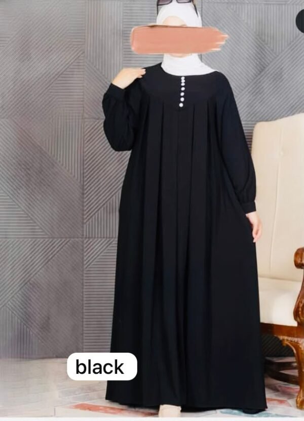 Casual Button Black Borka