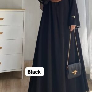 Casual Embroidery borka (3) Black Casual Embroidery borka
