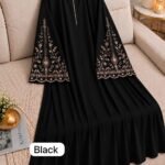 Black Embroidery Borka