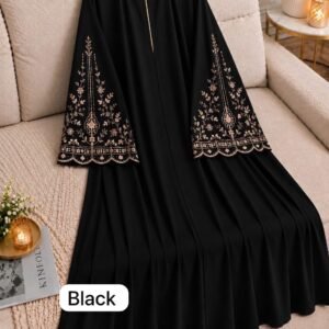 Embroidery Borka (2) Black Embroidery Borka