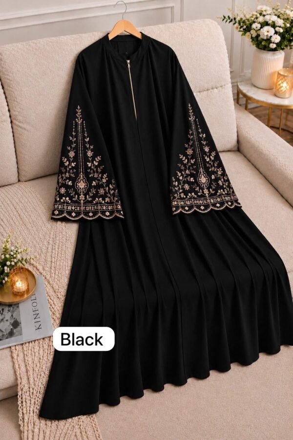 Black Embroidery Borka