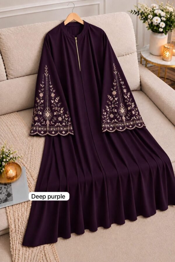 Deep Purpule Embroidery Borka
