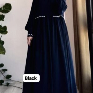 Embroidery koti borka (1) Black Embroidery koti Borka