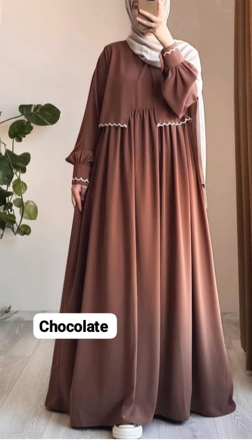 Chocolate Embroidery koti Borka