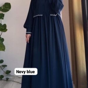 Nevy Blue Embroidery koti Borka