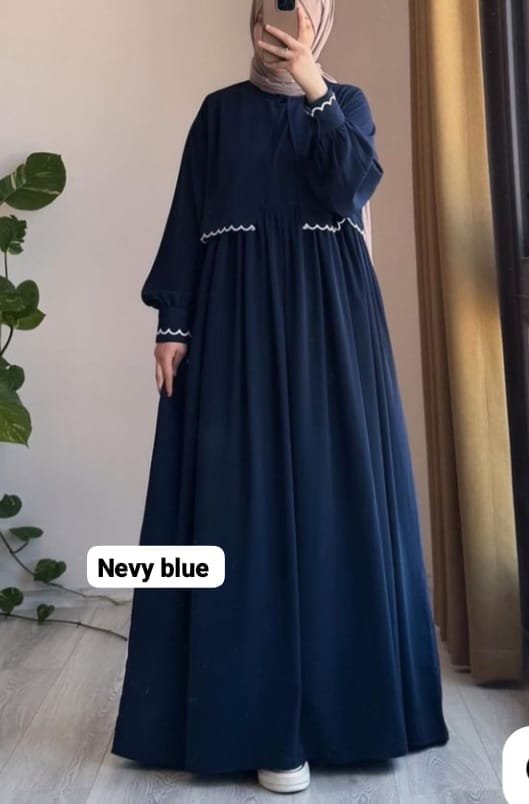 Nevy Blue Embroidery koti Borka