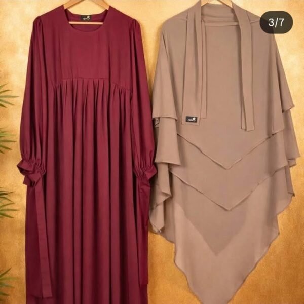 Ruhani borka and hijab set