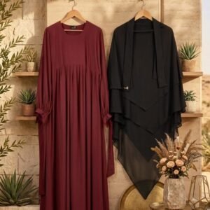 Ruhani borka and hijab set