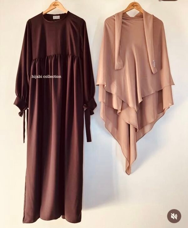 Ruhani borka and hijab set